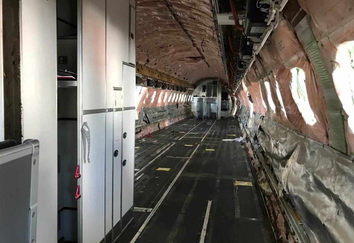 Empty Airplane Interior