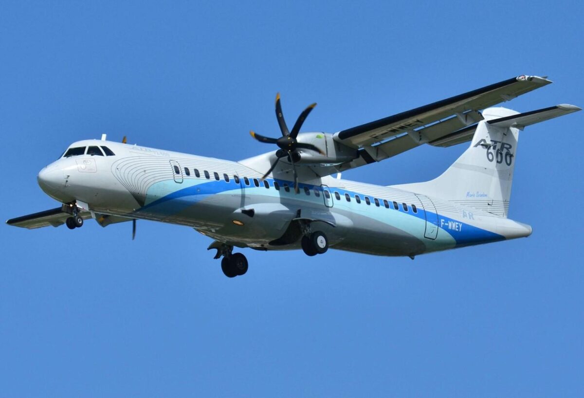 ATR 600 airplane in flight