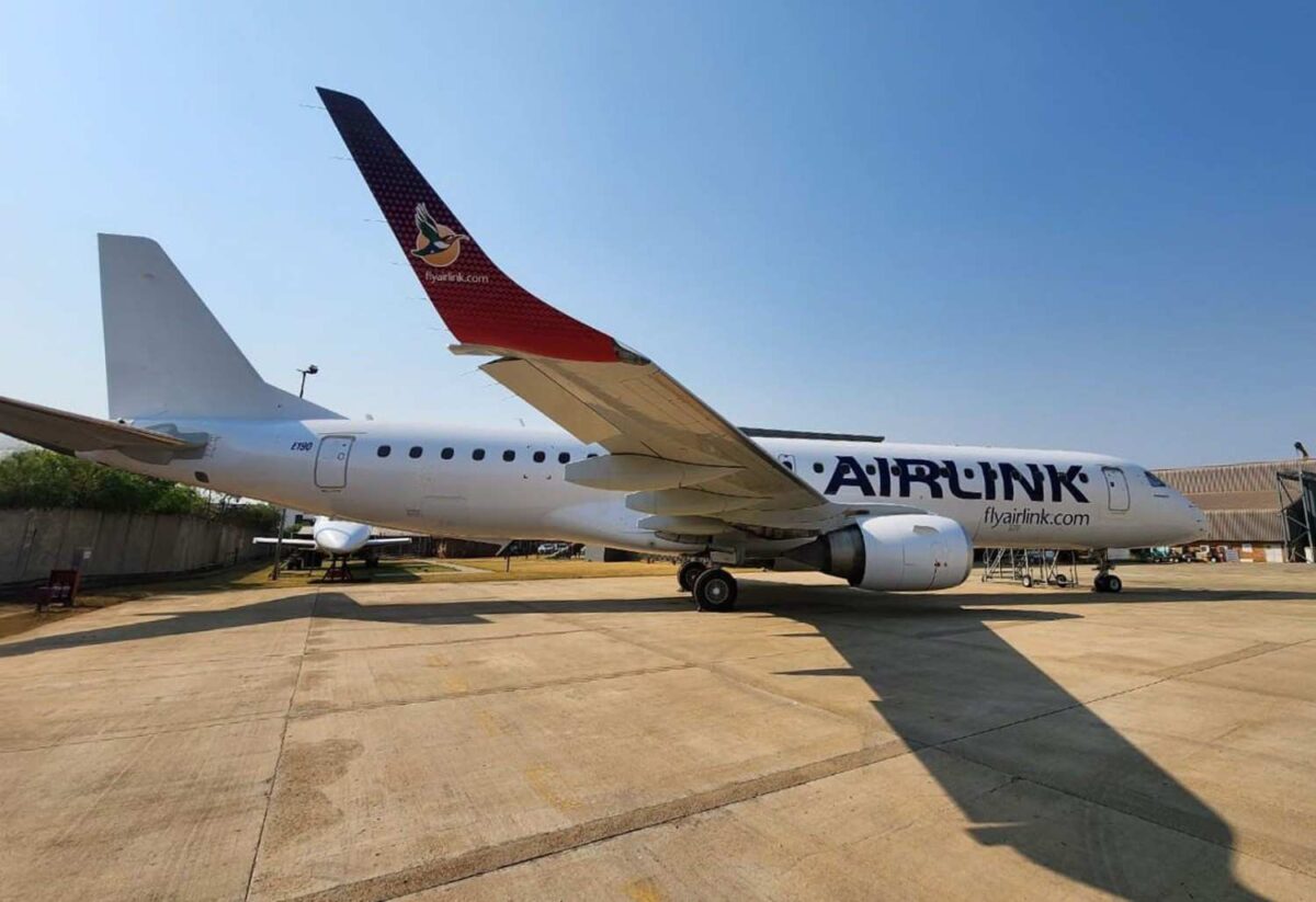 Airlink airplane parked